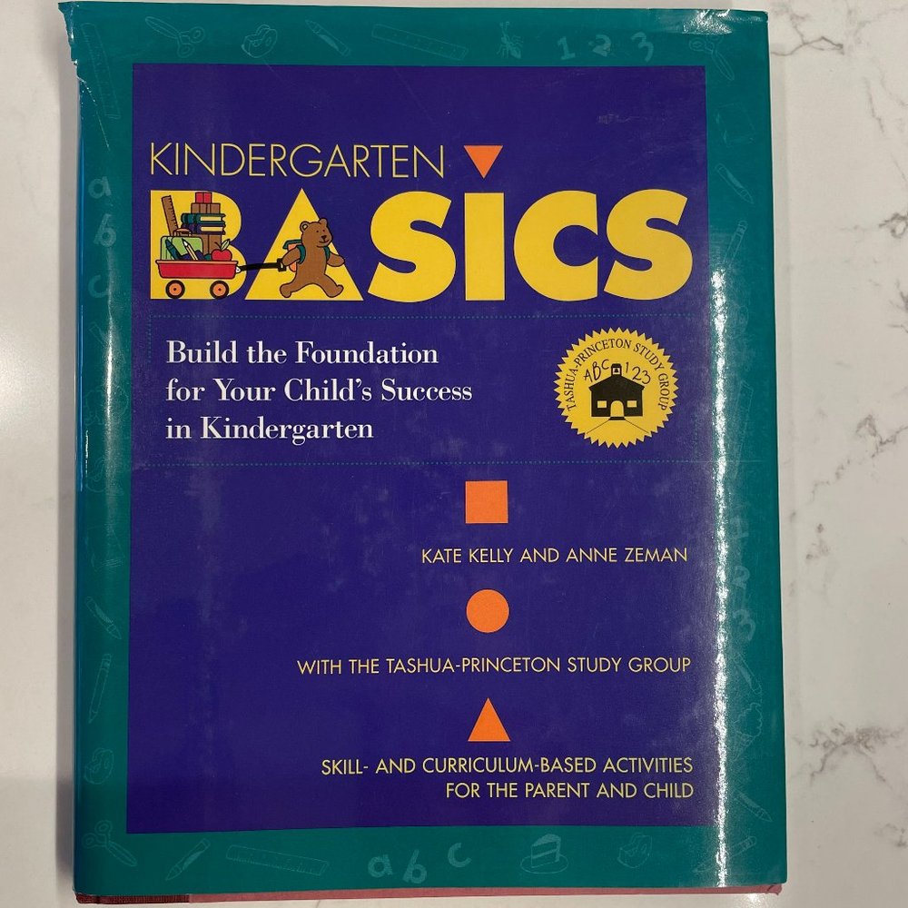 Kindergarten Basics Hardcover Book Learning Activities Homeschool Curriculum Vtg